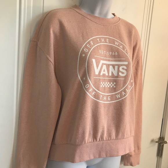 VANS Off the Wall Brand pink cotton/poly blend crewneck sweatshirt size S in EUC - Picture 6 of 16